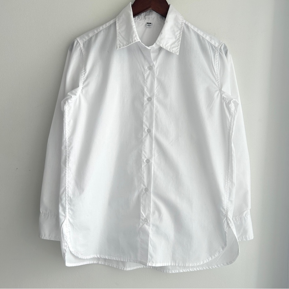 White Classic Button-Up Shirt